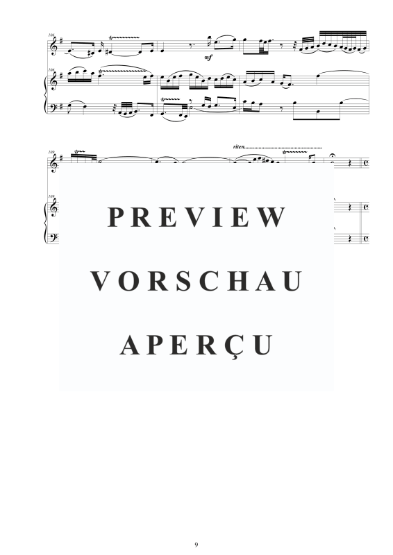 Produktgalerie: Seite 10 von 11 Flöten Sonate Nr. 6 in G-Dur BWV 1019, , Flöte und Cembalo/Klavier