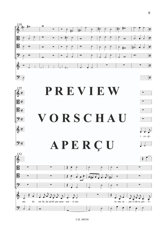 gallery: Jesu dulcis memoria, , (Gemischtes Ensemble Alt, 4 Violen und BC)