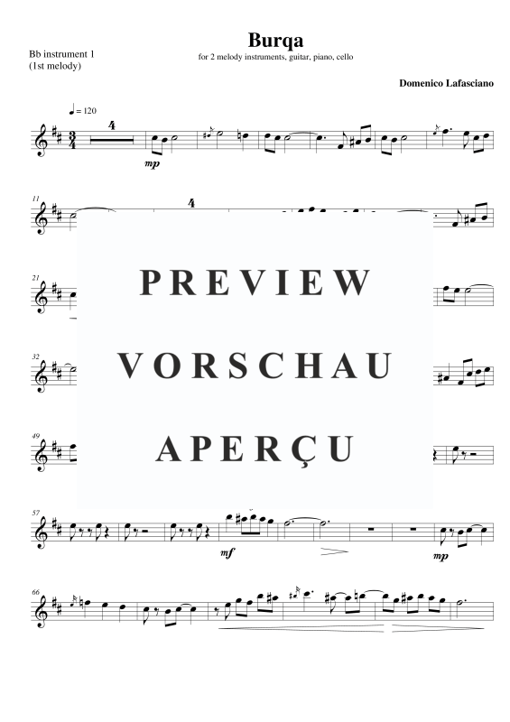 Produktgalerie: Seite 2 von 3 Burqa, , Gemischtes Ensemble - Blasinstrument 1 in B