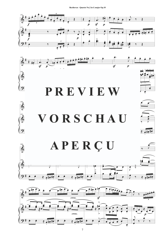 Produktgalerie: Seite 8 von 11 Quartet No.2 in G major Op.18 for Flute and Piano - Score and Part, , Querflöte und Klavier