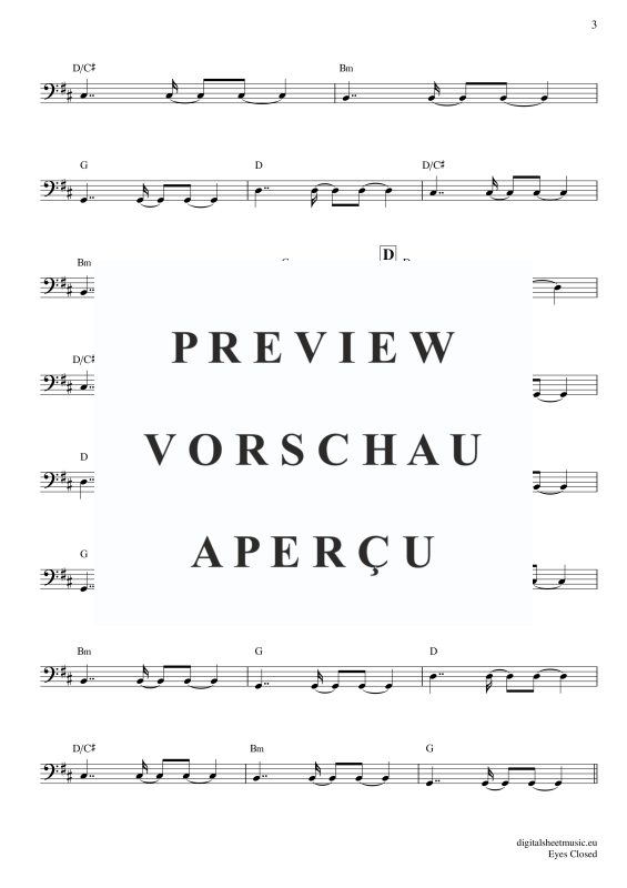 Product gallery: Page 4 of 5 Eyes Closed , Sheeran, Ed, Bass Guitar