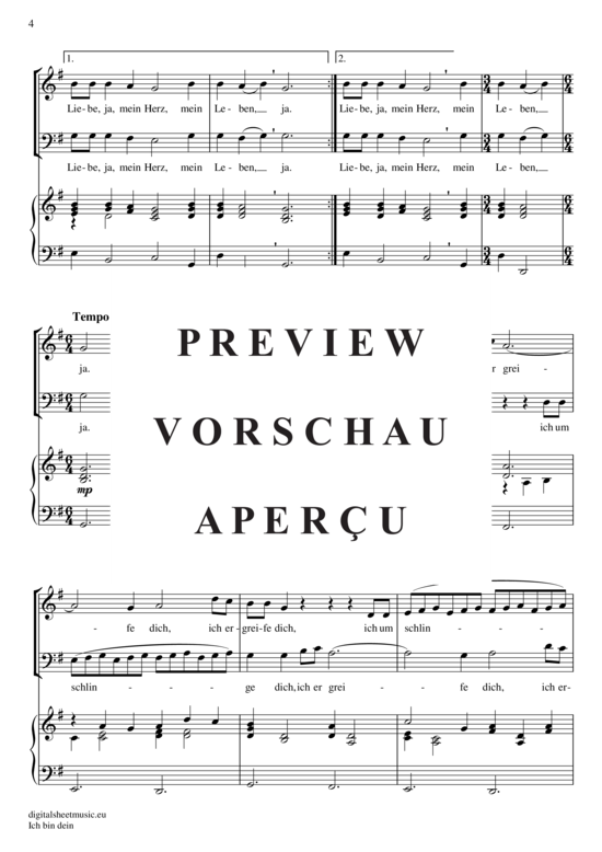 Product gallery: Page 5 of 6 Ich bin dein , , (Hochzeitsduett - Mezzo & Bariton)