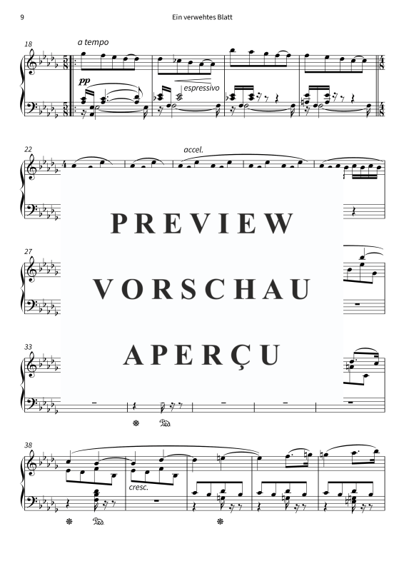 gallery: Auf verwachsenem Pfade, , (Klavier Solo)