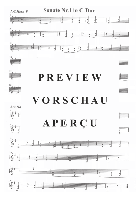 Product gallery: Page 8 of 11 Sonate Nr.1 in C-Dur, , (Brass Ensemble)