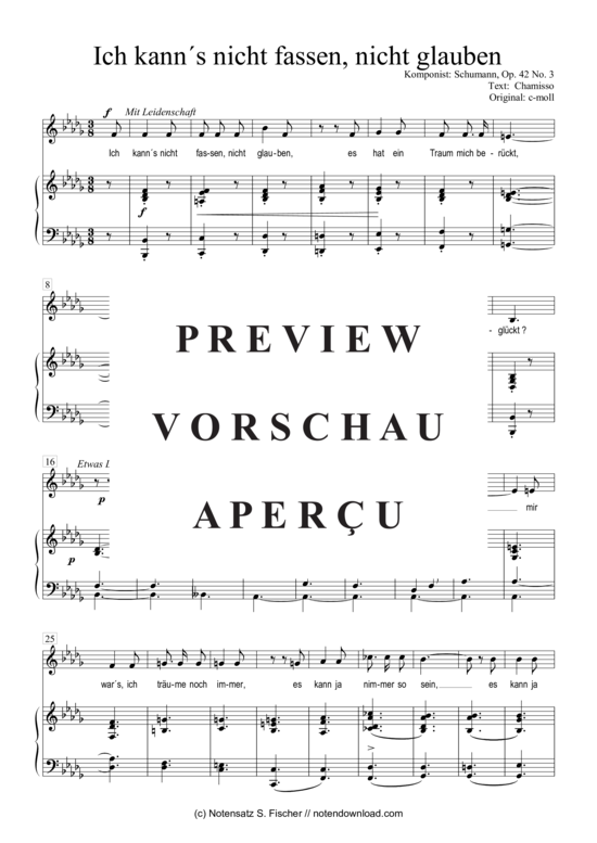 Product gallery: Page 2 of 4 Ich kanns nicht fassen, nicht glauben  , , Piano and Voice