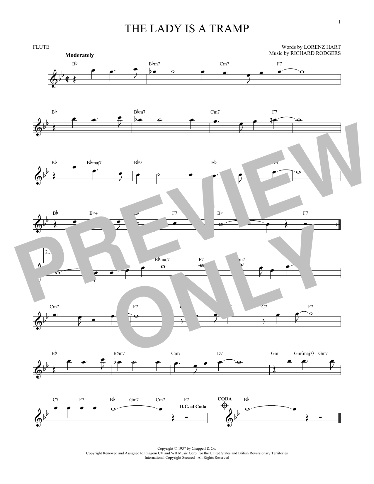 Product gallery: Page 1 of 1 The Lady Is A Tramp, Rodgers & Hart