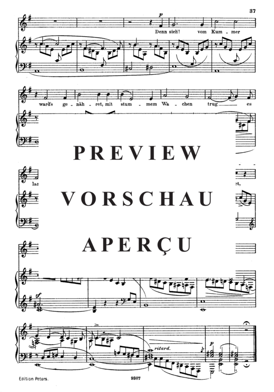 Product gallery: Page 5 of 5 Aus den hebräïschen Gesängen, Op.25 No.13, , High Voice and Piano