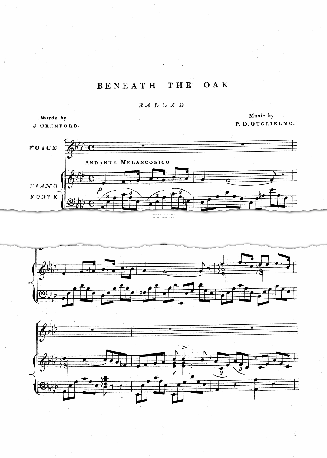 Produktgalerie: Seite 1 von 1 Beneath The Oak, P. D. Gugliemo, Gesang, Klavier