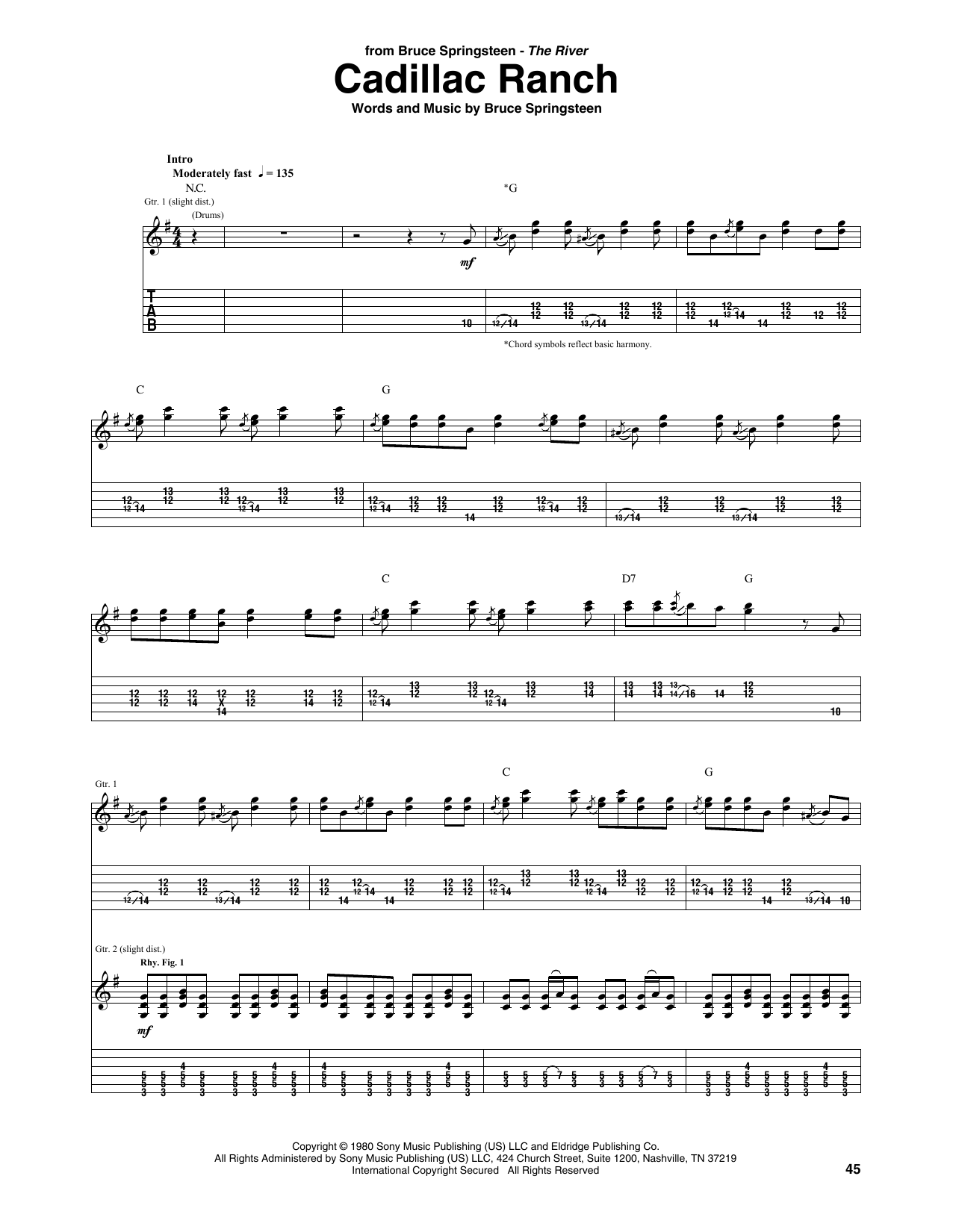 Produktgalerie: Seite 1 von 1 Cadillac Ranch, Bruce Springsteen, Gitarre