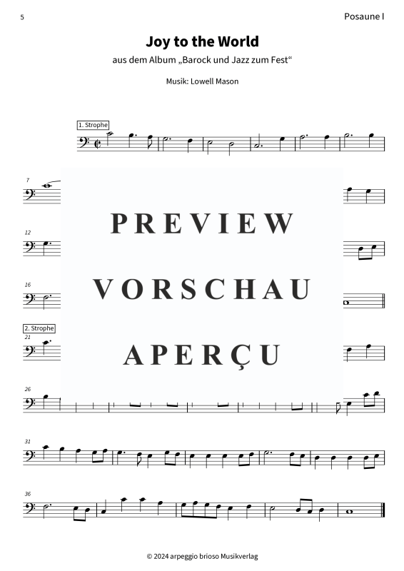 Product gallery: Page 7 of 8 Joy to the World - aus dem Album Barock und Jazz zum Fest, , (Duet 2x trombone)