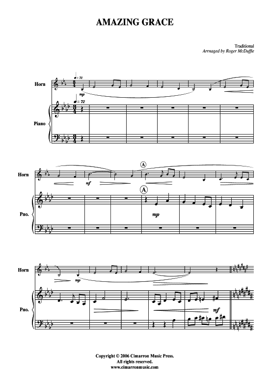 Produktbild zu: Amazing Grace Traditional