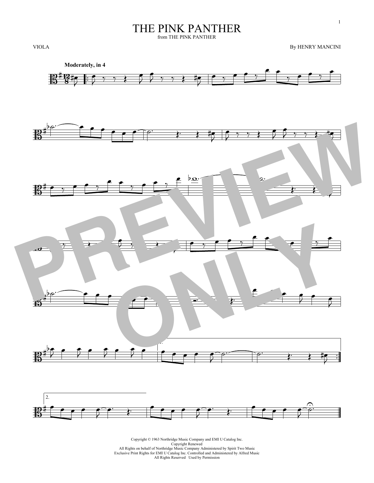 Product gallery: Page 1 of 1 The Pink Panther, Henry Mancini