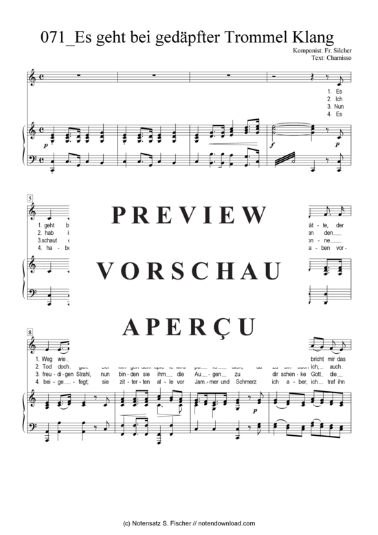 Product gallery: Page 2 of 3 Es geht bei gedäpfter Trommel Klang , , Piano and Voice