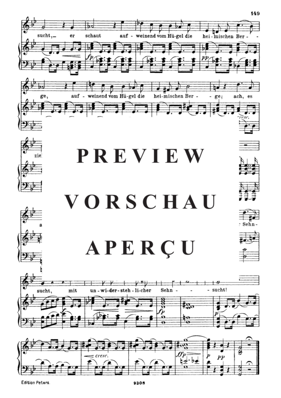 gallery: Das Heimweh D.851 , , (Gesang hoch + Klavier)