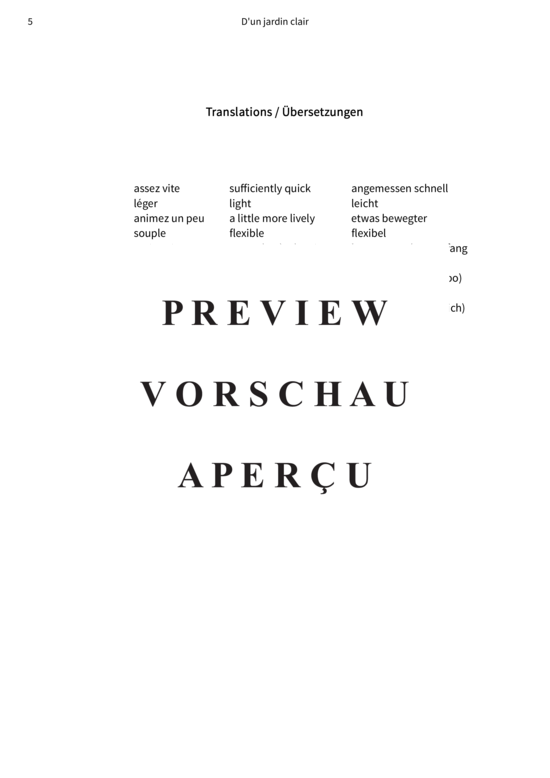 Product gallery: Page 8 of 8 D´un jardin clair - No. 2 de Trois morceaux (pour piano) , , Piano Solo