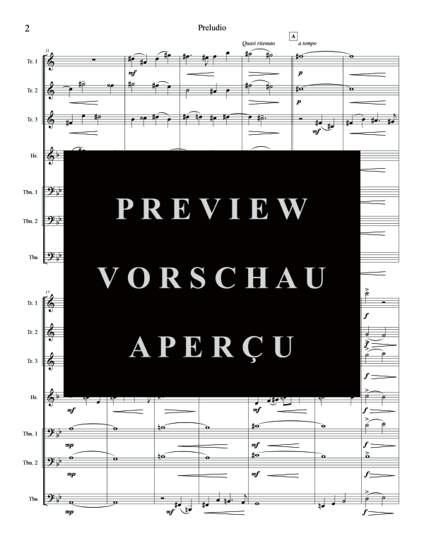 Produktgalerie: Seite 6 von 11 Preludio, , (Brass Ensemble)