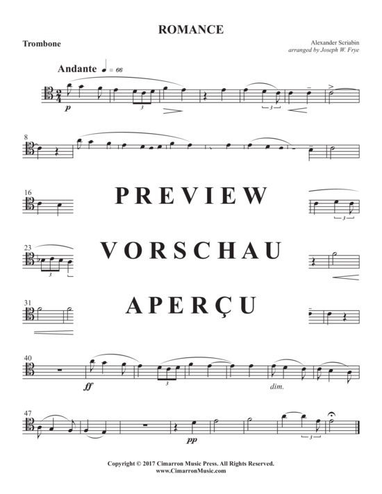 Product gallery: Page 6 of 6 Romance , , (Posaune + Klavier)