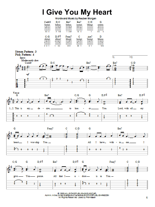 Product gallery: Page 1 of 1 I Give You My Heart, Hillsong Worship