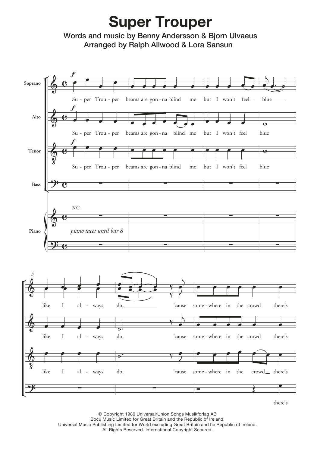 Produktgalerie: Seite 1 von 1 Super Trouper, ABBA, Chor