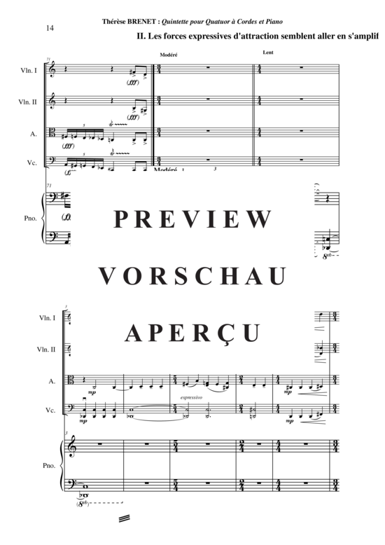 Produktgalerie: Seite 15 von 21 Quintette , , (Streicherquartett + Klavier)