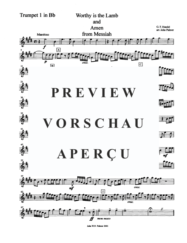 Produktgalerie: Seite 9 von 11 Worthy is the Lamb and Amen, , Blechbläser Quintett