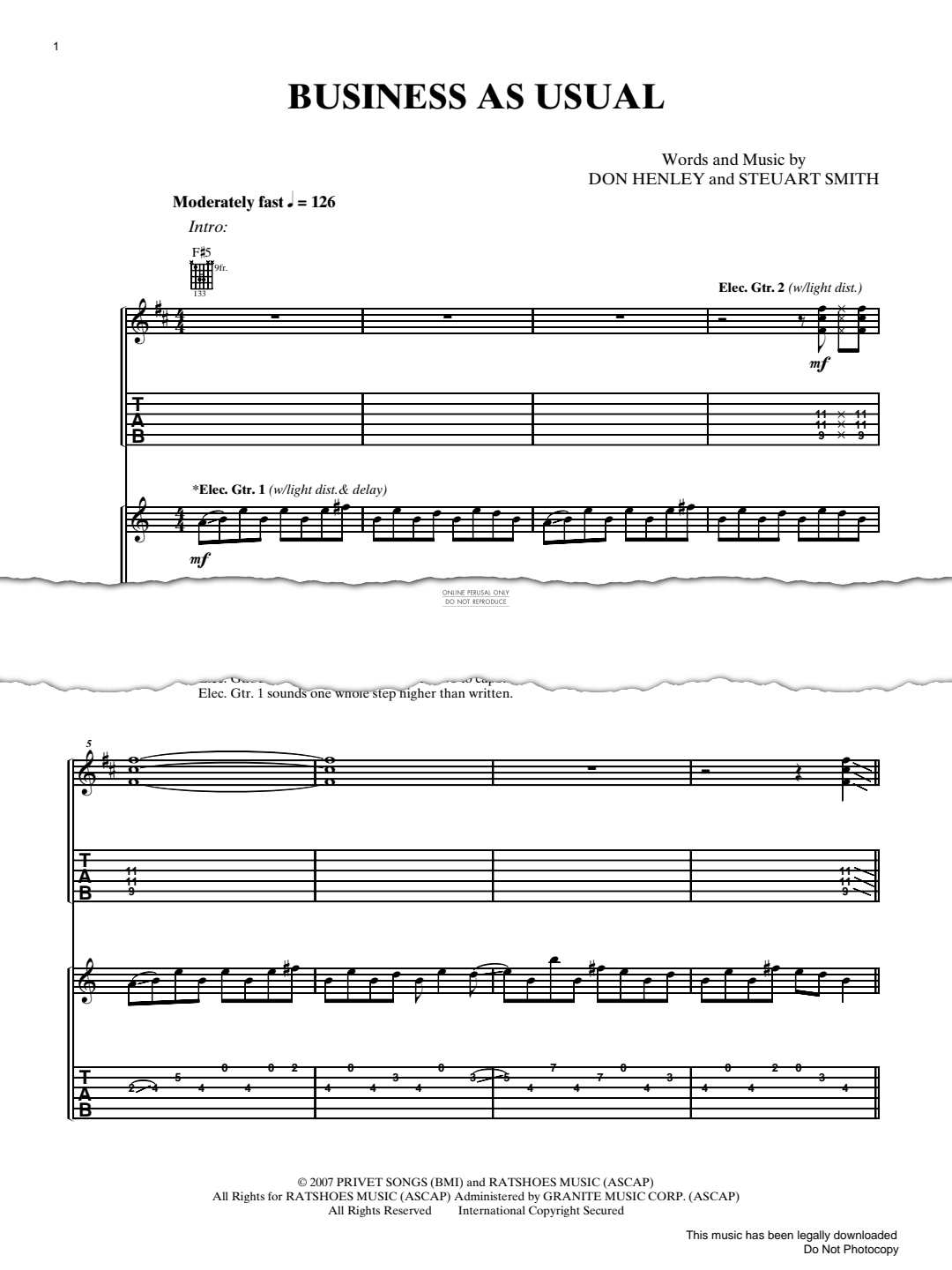 Product gallery: Page 1 of 1 Business As Usual, Eagles