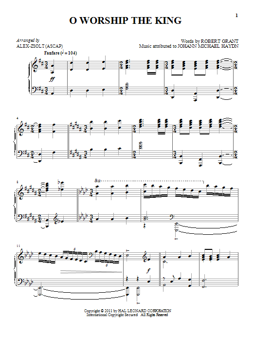 Product gallery: Page 1 of 1 O Worship The King, William Gardiner