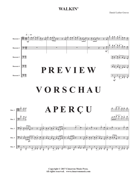 Product gallery: Page 3 of 16 Walkin´ , , (Bassoon Quintet)