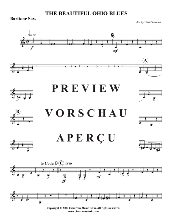 Product gallery: Page 8 of 13 The Beautiful Ohio Blues , , (Saxophone quartet SATB)