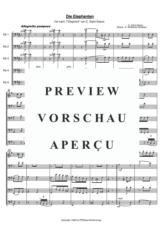 gallery: Die Elefanten, , Double Bass Quintet