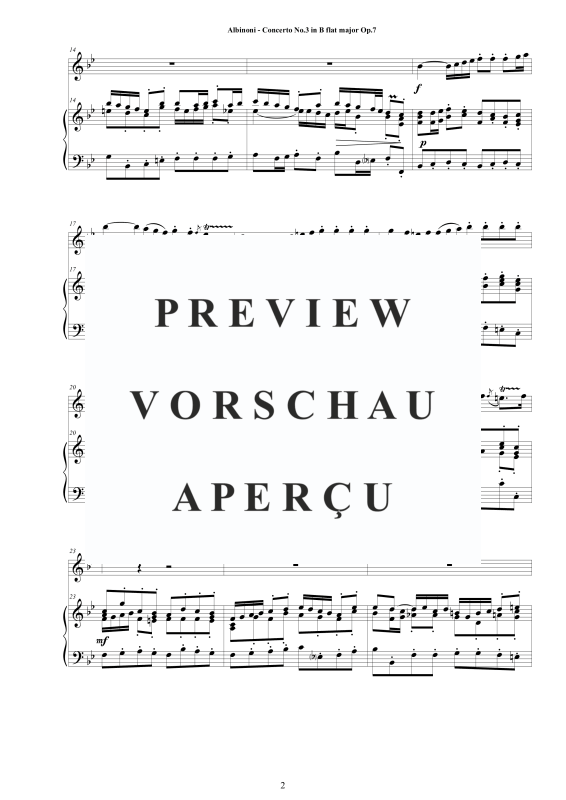 Product gallery: Page 3 of 11 Oboe Concerto No.3 in B-Dur Op.7, , Oboe and Piano/Harpsichord