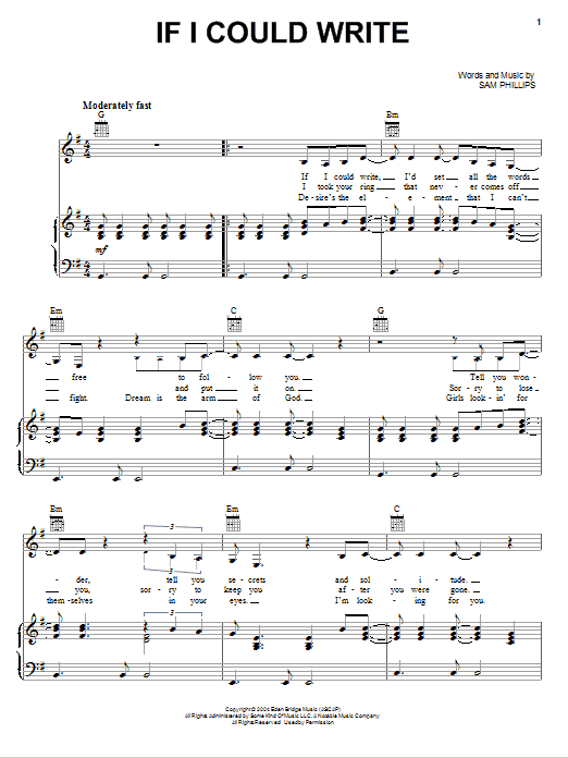 Produktbild zu: If I Could Write