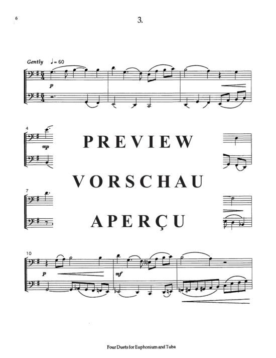 Produktgalerie: Seite 18 von 21 Four Duets , , (Tuba Duett ET oder Posaune und Tuba)