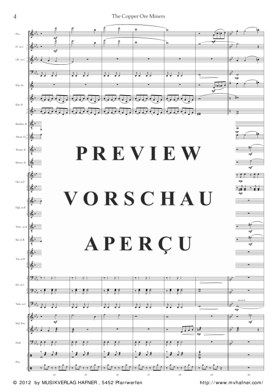 Product gallery: Page 9 of 11 The Copper Ore Miners, , (large wind orchestra)