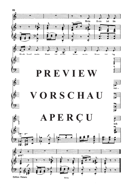 Product gallery: Page 4 of 4 Hochländers Abschied, Op.25 No.13, , Low Voice and Piano