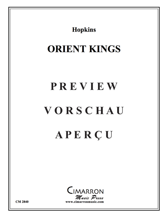 Produktgalerie: Seite 2 von 16 Orient Kings , , (Doppel Blechbläserquintett)