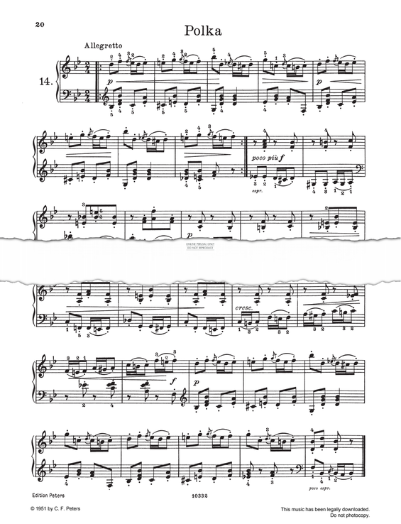 Produktgalerie: Seite 1 von 1 Polka, Pyotr Ilyich Tchaikovsky, Klavier