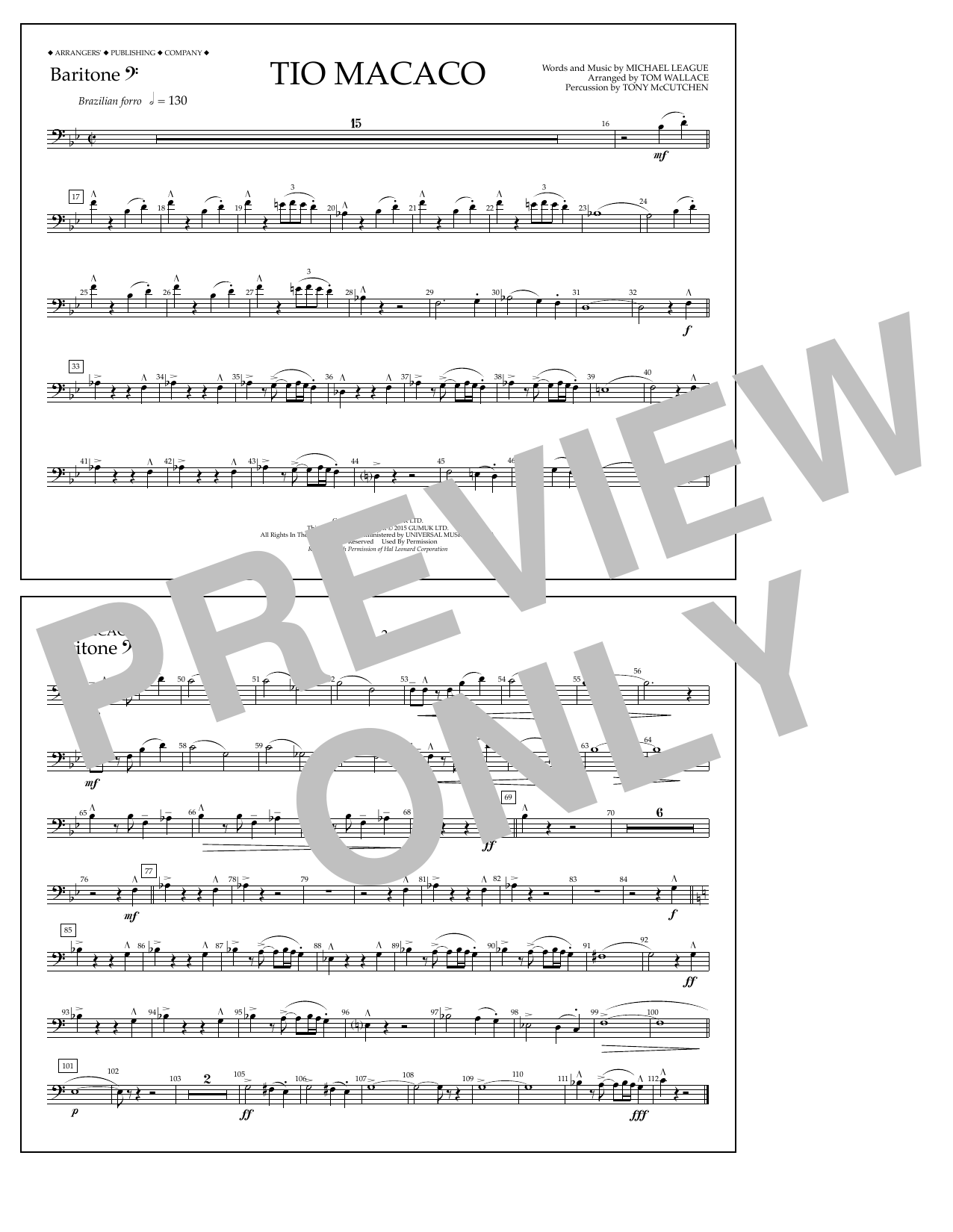 Produktgalerie: Seite 1 von 1 Tio Macaco - Baritone B.C., Tom Wallace, Ensemble