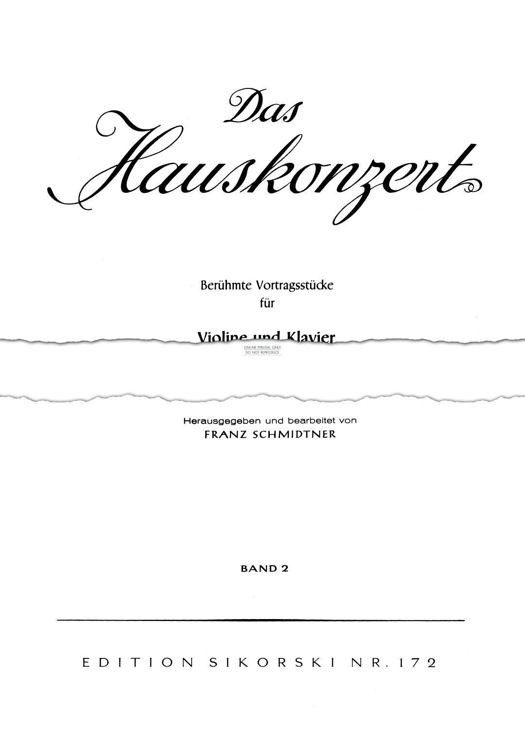 Produktbild zu: Das Hauskonzert [Concert at Home]