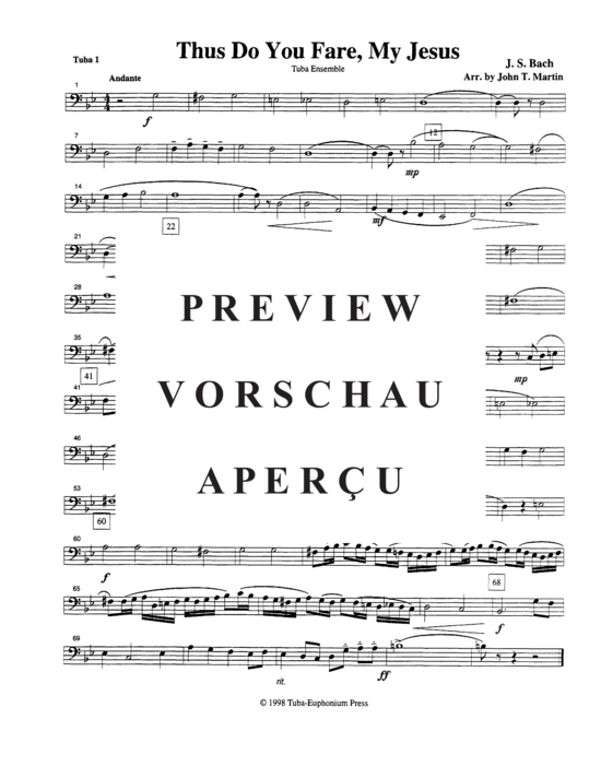 Product gallery: Page 9 of 11 Thus Do You Fare, My Jesus , , (Tuba Quintet EETTT)