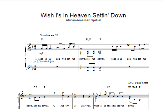 Produktbild zu: Wish I's In Heaven Settin' Down