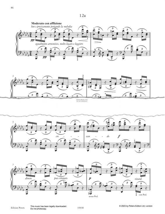 Produktgalerie: Seite 1 von 1 Etude in B-flat minor, Adolph von Henselt, Klavier