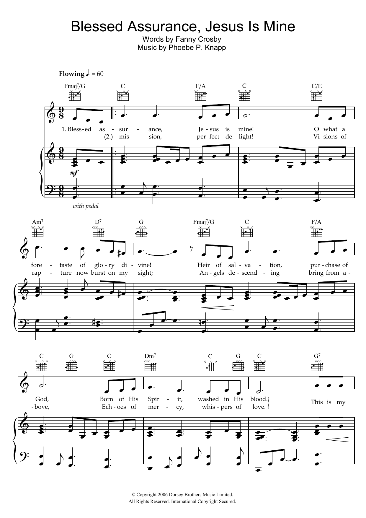 Produktgalerie: Seite 1 von 1 Blessed Assurance, Jesus Is Mine, Phoebe P. Knapp, Gesang, Gitarre, Klavier