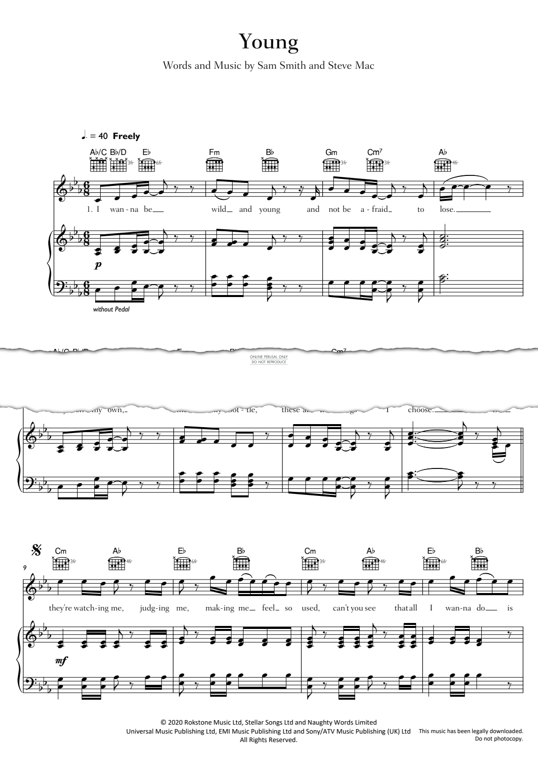 Produktgalerie: Seite 1 von 1 Young, Sam Smith, Gesang, Gitarre, Klavier