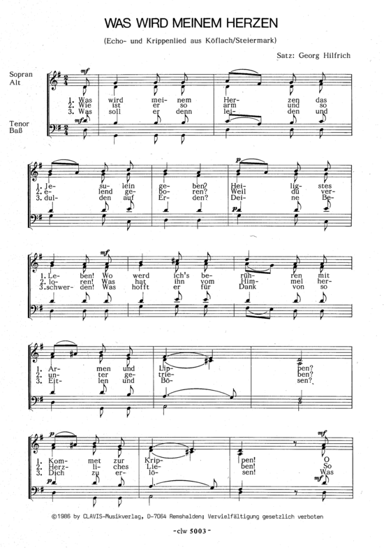 Product picture to: Was wird meinem Herzen Traditional