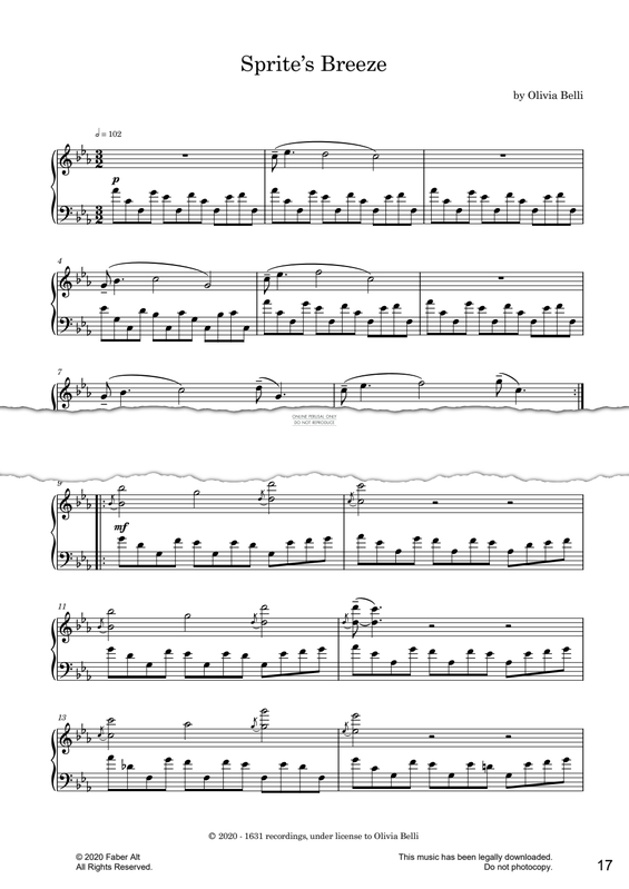 Produktgalerie: Seite 1 von 1 Sprite's Breeze, Olivia Belli, Klavier