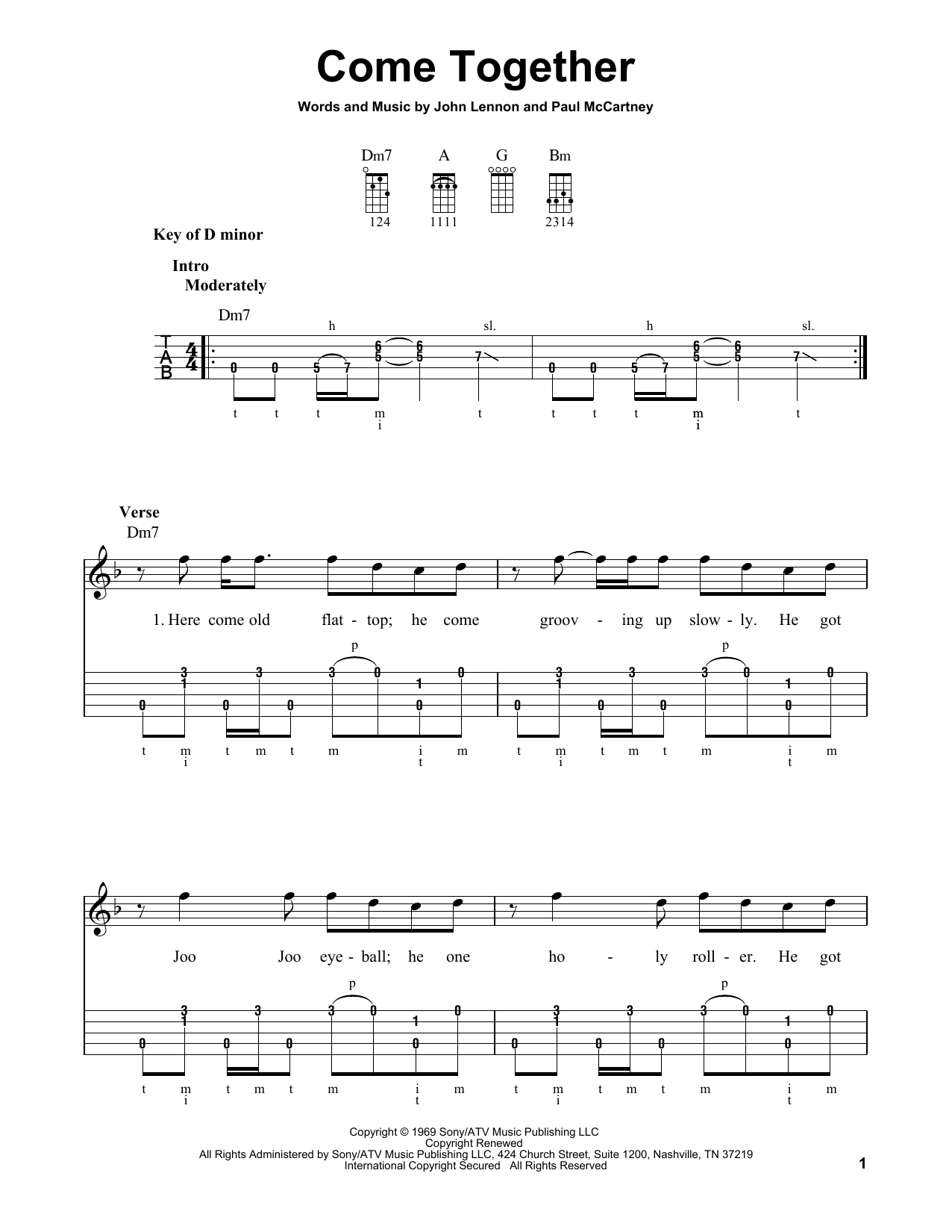 Produktgalerie: Seite 1 von 1 Come Together, The Beatles, Banjo