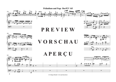 gallery: Präludium und Fuge BuxWV 143 , , (Orgel Solo)