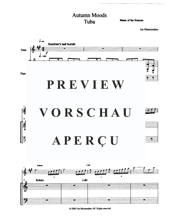 Produktgalerie: Seite 3 von 11 Autumn Moods, , Tuba und Klavier