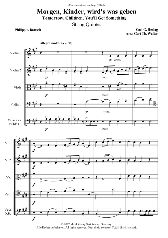 Produktbild zu: Morgen, Kinder, wird´s was geben Carl G. Hering